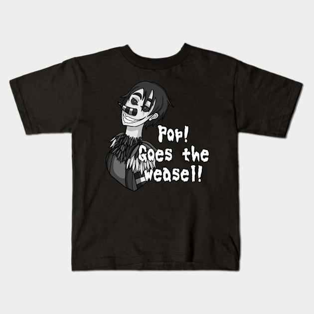 Laughing Jack with Text Kids T-Shirt by Media By Moonlight